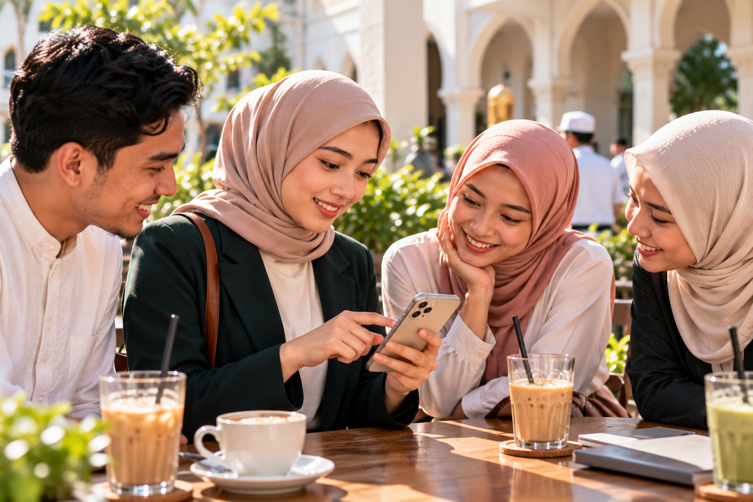 Berbagi kebiasaan memberi bersama orang-orang di sekitar